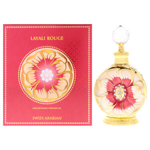 Layali Rouge by Swiss Arabian for Women - 0.5 oz Parfum Oil